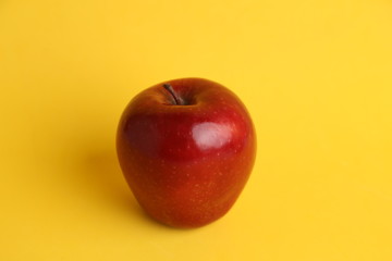 delicious and bright red apple