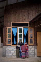 Simple peaceful childhood in Putao