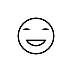 Fototapeta na wymiar smile and stupid icon vector logo template EPS10
