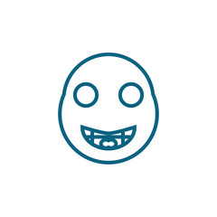 smile and stupid icon vector logo template EPS10