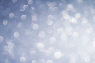 abstract blur white, blue  and silver color background with star glittering light