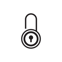 padlock icon vector design logo template EPS 10