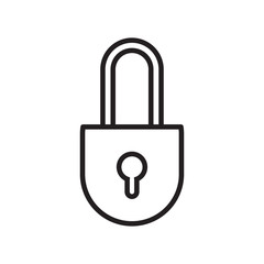 padlock icon vector design logo template EPS 10