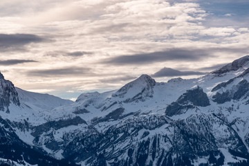 Plakat Schöne Bergen in der Schweiz - schweizer Bergwelt