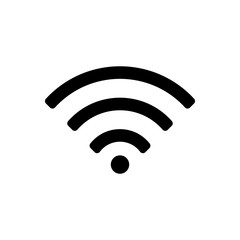 Wi-fi outline icon isolated. Symbol, logo illustration for mobile concept and web design.