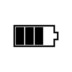 Battery outline icon isolated. Symbol, logo illustration for mobile concept and web design.