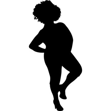 Download 683 Best Curvy Black Woman Silhouette Images Stock Photos Vectors Adobe Stock