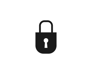 Padlock Secure Icon Design Vector