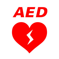 AED Emergency defibrillator AED icon