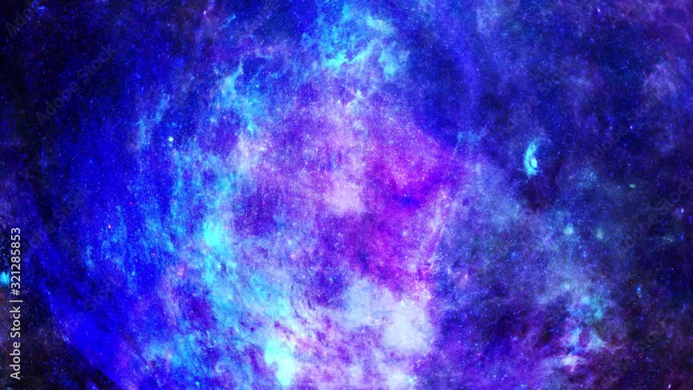 Wall mural animation view to travelling across the universe in moving