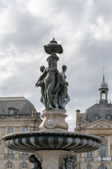 Fototapeta na wymiar Place de la Bourse in Bordeaux, New Aquitaine, France, Europe