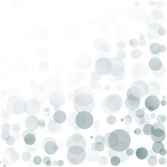 Bubbles Circle Dots Unique Gray Bright Vector Background