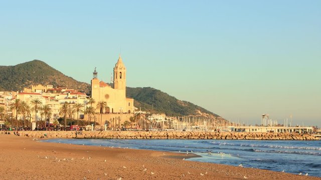The seaside resort of Sitges in Catalonia, Spain