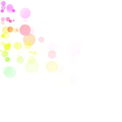 Bubbles Circle Dots Unique Colorful Bright Vector Background