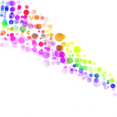 Bubbles Circle Dots Unique Colorful Bright Vector Background