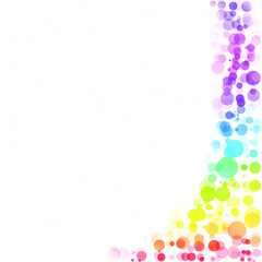 Bubbles Circle Dots Unique Colorful Bright Vector Background