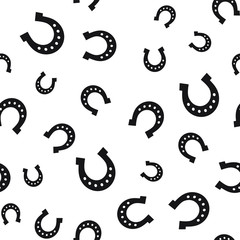 Horseshoe, vector seamless pattern.