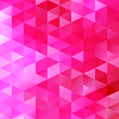Pink Polygonal Mosaic Background, Creative Design Templates