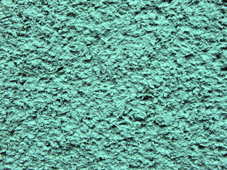Green background of facade plaster