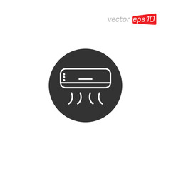 Air Conditioner Icon Design Vector