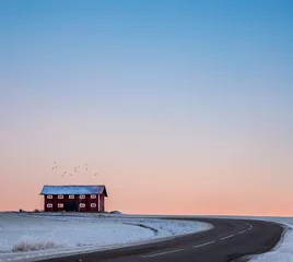 Foto op Aluminium Small red house sweden © AntonBacksholm
