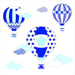 hot air balloons in the sky