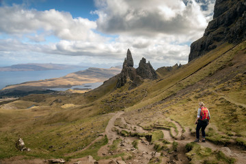 old man of storr on skye island scotland