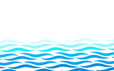 Alternating lines water blue ocean wave abstract background vector illustration © Pacha M Vector