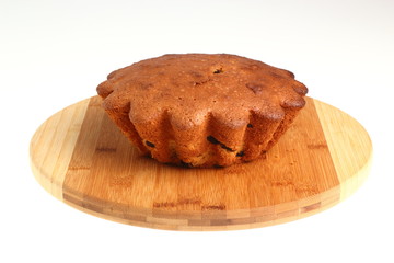 Cake with raisins
