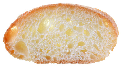 texture fresh cut bread close up isolated