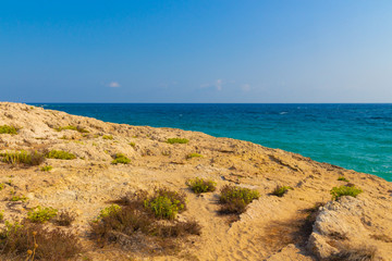 Mediterranean seascape near Ayia Napa, Cyprus.