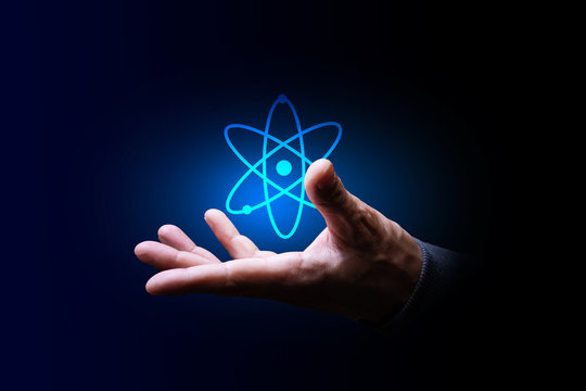 mano, palmo, atomo, nucleare, particelle	