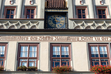 Facade of an Old House in Naumburg (Saale), Germany