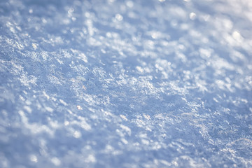 Macro background of fresh snowflake texture