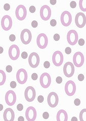 White background with cute circles in different sizes. background for wallpaper or postcard