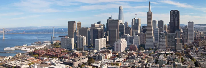 Gordijnen San Francisco Skyline © Santi Rodríguez