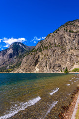 Majestic mountain lake in Canada. Seton Lake. Lillooet, Whistler, Vancouver area.