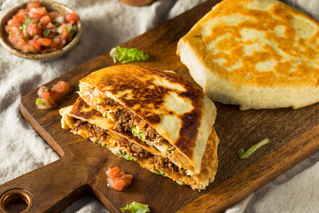 Homemade Beef Crunchwrap Quesadilla
