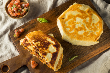 Homemade Beef Crunchwrap Quesadilla