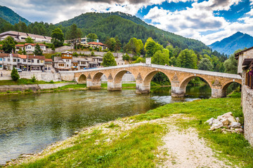 Fototapeta na wymiar Town Of Konjic In Bosnia and Herzegovina In Europe