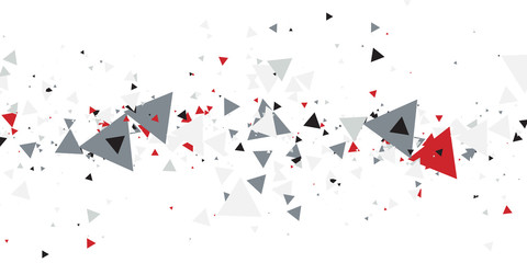 Geometric triangle template corporate concept red black grey and white contrast background. Vector graphic design illustration