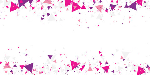 Pink purple geometric triangle abstract background for presentation design. Vector illustration and graphic design