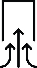 suction icon, vector