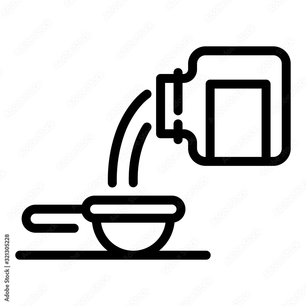 Poster cure syrup icon. outline cure syrup vector icon for web design isolated on white background
