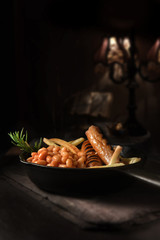 Sausage, Chips and Beans 2