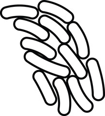 propionibacterium icon, vector