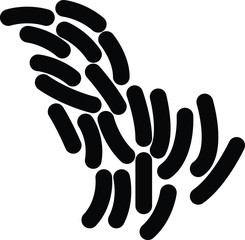 propionibacterium icon, vector