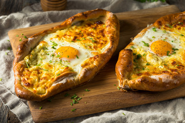 Homemade Georgian Cheese Bread Khachaprui