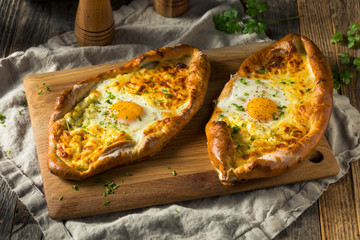 Homemade Georgian Cheese Bread Khachaprui