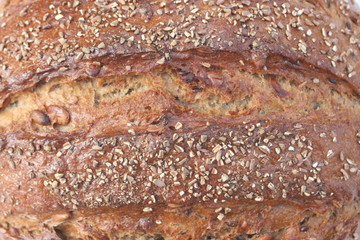 Hintergrund Brotkruste. Hintergrund Vollkornbrot